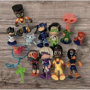 PJ Masks Figures Newton Star Meow Kitty Luna Girl Pets Romeo Cat Boy Mini Toys